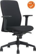 Vigo Bureaustoel - NIEUW - Zwarte stoffering - Gestoffeerde, Werkplek, Ophalen of Verzenden, Nieuw zonder verpakking, Stoel