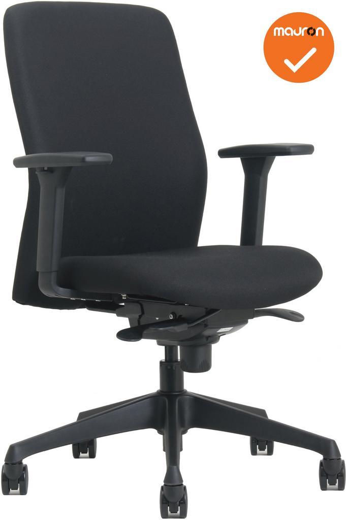 Vigo Bureaustoel - NIEUW - Zwarte stoffering - Gestoffeerde, Articles professionnels, Aménagement de Bureau & Magasin | Mobilier de bureau & Aménagement