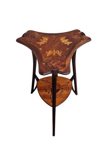 Guéridon, Aux Nénuphars - Louis Majorelle - Bijzettafel -, Antiek en Kunst