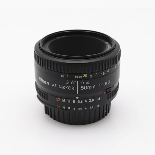 Nikon AF 50mm F/1.8 D occasion, Audio, Tv en Foto, Foto | Lenzen en Objectieven, Zo goed als nieuw, Verzenden