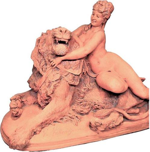 Agapito Vallmitjana (1833-1905) - Figure - Terre cuite, Antiek en Kunst, Antiek | Glaswerk en Kristal