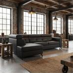 Leren hoekbank Nova - 2.5-zits arm rechts + Longchair arm, Antiek en Kunst, Ophalen of Verzenden