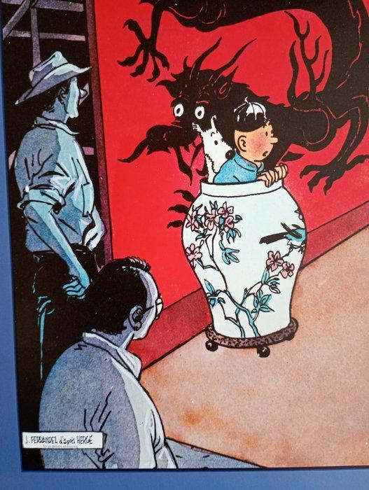 Tintin - 3 3 Affiches: Eerbetoon aan Kuifje Het Blauwe Lotus, Boeken, Stripverhalen