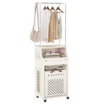 2dekans | Rolbare Wasmand met Kleerhanger Beige - 40 x 29,5, Ophalen of Verzenden, Nieuw