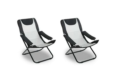 Tweedekans | Feel Home Inklapbare Campingstoelen - Set van 2, Tuin en Terras, Tuinsets en Loungesets, Ophalen of Verzenden