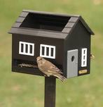 NIEUW - Voederhuis met bad zwart, Dieren en Toebehoren