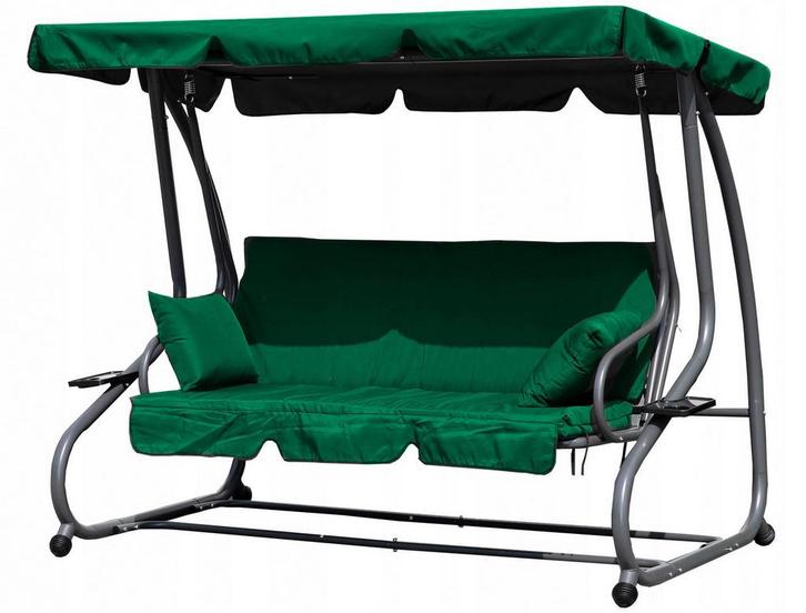 Schommelbank tuin - met ligfunctie - 3 persoons - groen, Kinderen en Baby's, Speelgoed | Buiten | Speeltoestellen, Nieuw, Ophalen of Verzenden