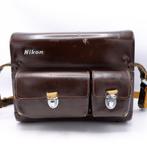 Nikon Lederen schoudertas (donkerbruin)- vintage (8524), Nieuw