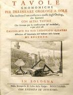 Quadri Giovanni Lodovico. - Orologj a Sole - 1733