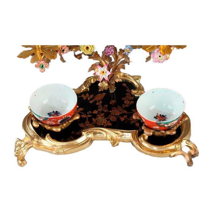 Encrier - Bronze, Porcelaine, Antiek en Kunst, Antiek | Meubels | Stoelen en Sofa's
