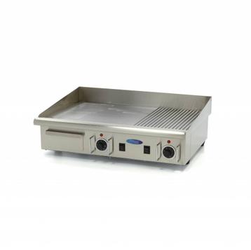 Grillplaat - Half Gegroefd - 73 cm - incl. Opvangbak - 400V, Verzenden, Tafelgrill