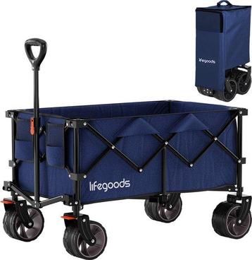 2dekans | LifeGoods Bolderkar - XL - Opvouwbaar - 100KG - beschikbaar voor biedingen