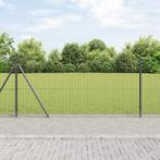 vidaXL Hekpalen met Basisplaten 26 stuks Ø32mm 110cm, Verzenden, Nieuw
