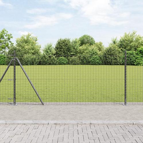 vidaXL Hekpalen met Basisplaten 26 stuks Ø32mm 110cm, Tuin en Terras, Palen, Balken en Planken, Nieuw, Verzenden