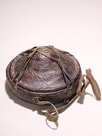 Injera-opbergmand (Agelbel) — Harari, Ethiopië — Riet & Leer