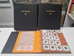 Wereld. Collection of 3 black albums with world coins, Postzegels en Munten