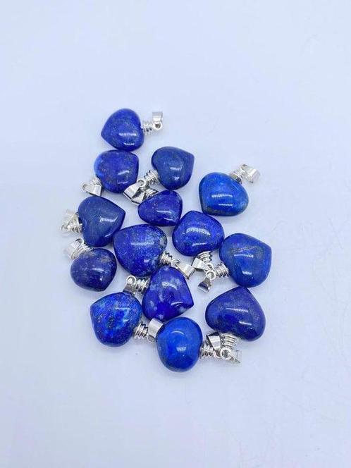 125 Gram Lapis Lazuli Minerale Steen Hart Hangers met zilver, Verzamelen, Mineralen en Fossielen