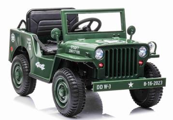 Jeep Army, Willys jeep, 4wd, eva, leder, BlueTooth, 2.4ghz disponible aux enchères