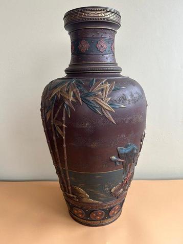 Villeroy & Boch, Mettlach - Vase - Céramique - japoniste, Antiek en Kunst