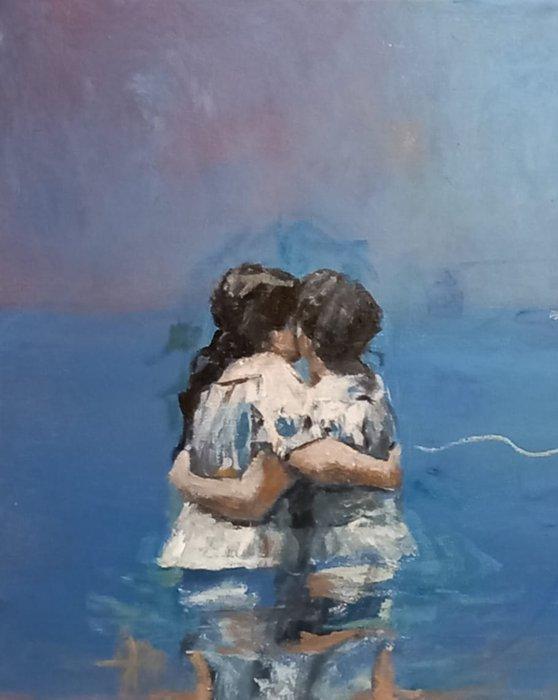 GONZHO - Sólo amigas, Antiek en Kunst, Kunst | Schilderijen | Modern