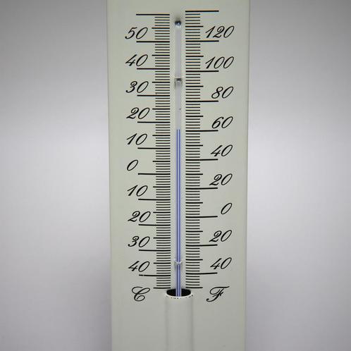 Emaille thermometer bloemen motief, Collections, Marques & Objets publicitaires, Envoi