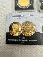 Duitsland. Medal ND 20 +20 Mark 1914 , oro (.999) (2 bars), Postzegels en Munten