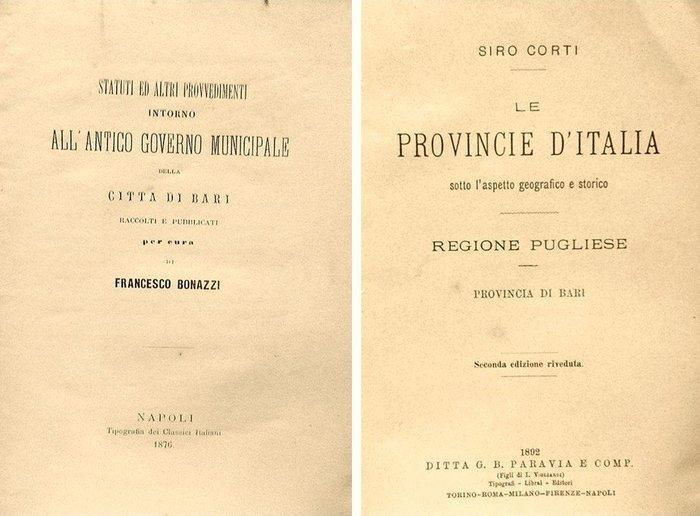Bonazzi Francesco, Corti Siro, Carabellese Francesco, Favia, Antiek en Kunst, Antiek | Boeken en Manuscripten