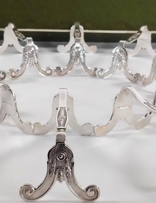Christofle - Porte couteau (12) - Marie Antoinette - En, Antiek en Kunst, Antiek | Meubels | Tafels