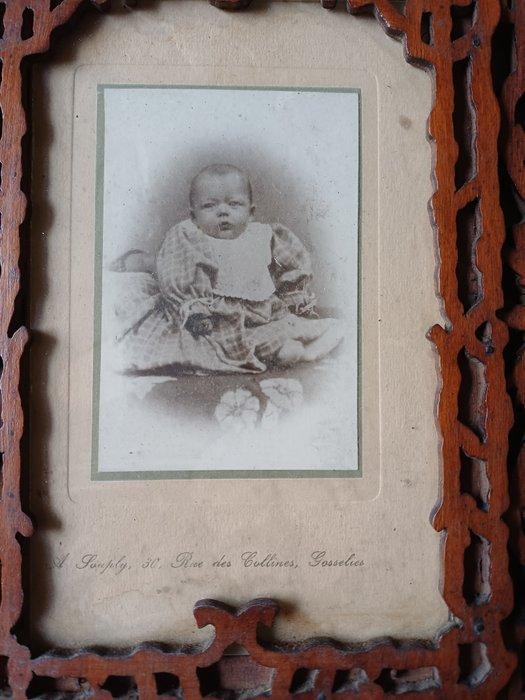 Fotolijst - Hout - Houten frame met openingen, Antiek en Kunst, Curiosa en Brocante