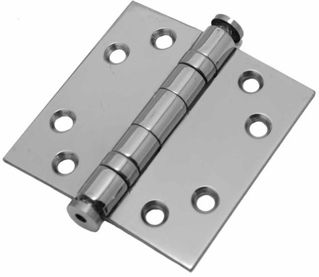 Kogellagerscharnier 7676 mm rechte hoek RVS gepolijst, Doe-het-zelf en Bouw, Hang- en Sluitwerk, Ophalen of Verzenden