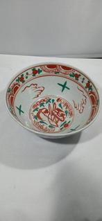 A chinese Zangzhou Swatow ,Ming dynasty painted in red,green