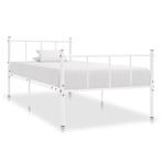 vidaXL Bedframe metaal wit 90x200 cm, Huis en Inrichting, Verzenden, Nieuw