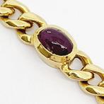 Armring - 18 karaat Geel goud - 2.92ct. tw. Robijn, Handtassen en Accessoires, Antieke sieraden