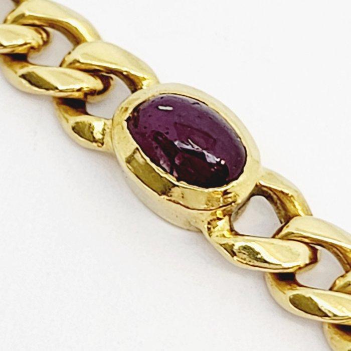 Armring - 18 karaat Geel goud - 2.92ct. tw. Robijn, Handtassen en Accessoires, Antieke sieraden