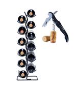 Lendo Online Porte-bouteilles Vin 12 Bouteilles Métal Noir, Maison & Meubles