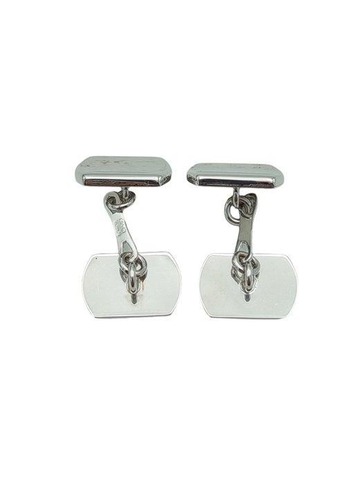 Manchetknopen - 18 karaat Witgoud, Handtassen en Accessoires, Antieke sieraden