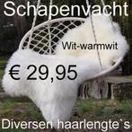 Schapenvacht WIT schapenhuid schapenvel € 29,95 NIEUW, Huis en Inrichting, Woonaccessoires | Overige, Verzenden, Nieuw