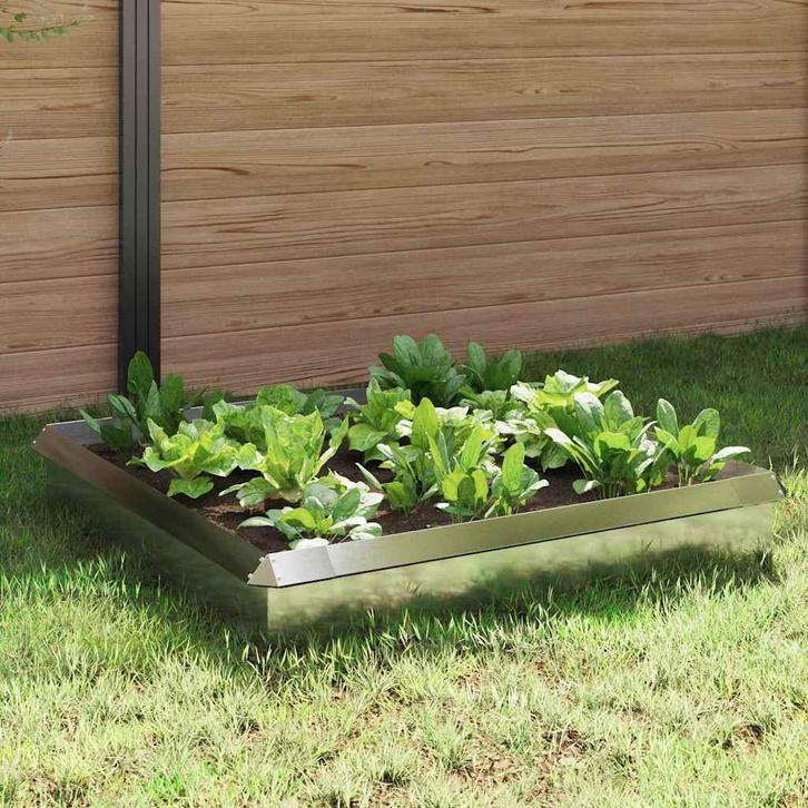 vidaXL Slakkenhekken 8 pcs Zilver Roestvrij staal, Tuin en Terras, Bielzen en Borduren, Nieuw, Verzenden