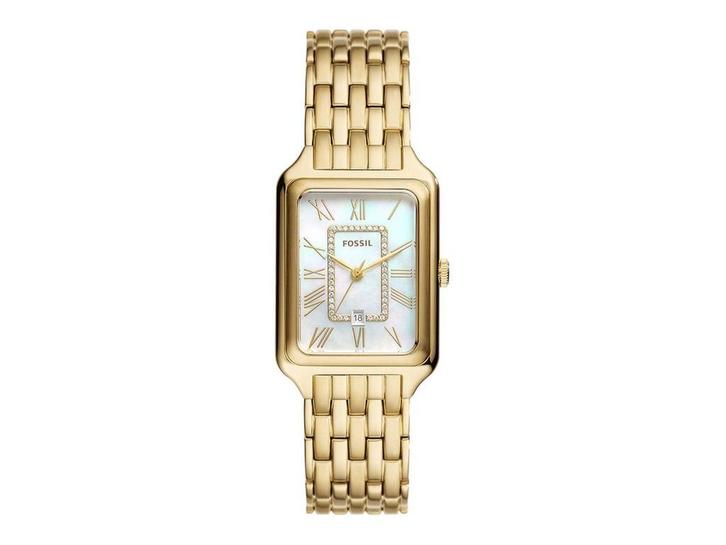 Fossil RAQUEL ES5304 - Dames Horloge - 26 mm - Goudkleurig, Handtassen en Accessoires, Horloges | Dames, Nieuw, Fossil, Verzenden