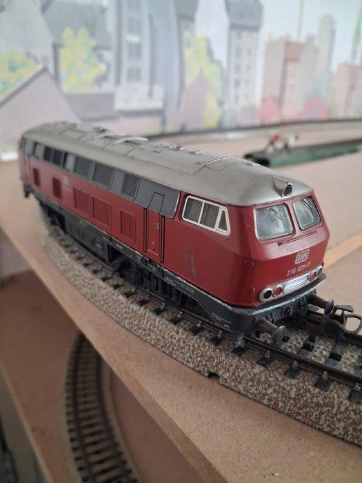 Märklin H0 - 3075 - Diesellocomotief (1) - BR 216 025-7 - DB, Hobby en Vrije tijd, Modeltreinen | H0