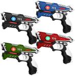 KidsTag Laserpistolen set - 4 kleuren guns - Lasergame kopen, Nieuw, Ophalen of Verzenden