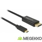 DeLOCK 85255 1m USB C DisplayPort Zwart video kabel adapter, Computers en Software, Nieuw, Verzenden