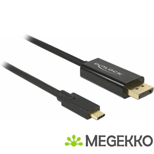 DeLOCK 85255 1m USB C DisplayPort Zwart video kabel adapter, Computers en Software, Overige Computers en Software, Nieuw, Verzenden