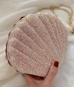 Roze Glitter Schelp Tasje Zeemeermin Tas Mermaid Glitter Roz, Ophalen of Verzenden