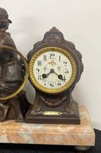 Figurale pendule - Messing, Zinklegering - 1850-1900, Antiek en Kunst, Antiek | Klokken
