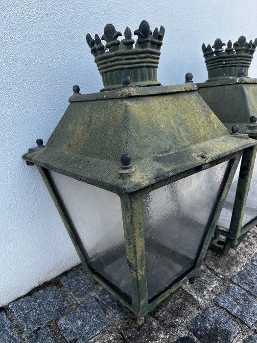 Lampadaire colonne (2) - Aluminium - Par de candeeiros de, Antiek en Kunst, Curiosa en Brocante