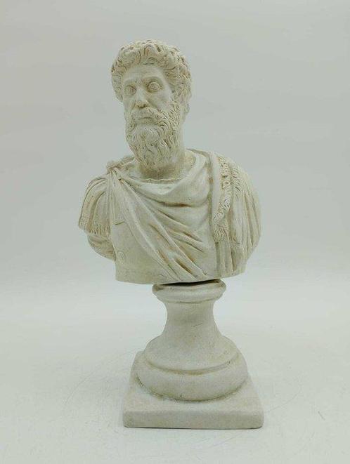 Sculpture, Marco Aurelio - 31 cm - poussière de marbre, Antiek en Kunst, Curiosa en Brocante