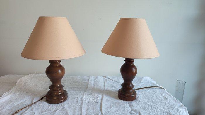 Dans le goût de Franco Albini - Tafellamp (2) - Hout,, Antiek en Kunst, Curiosa en Brocante