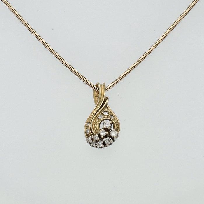 Collier - 14 carats Or jaune, Friedrich Binder Diamant, Handtassen en Accessoires, Kettingen