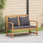 vidaXL Tuinbank Set 2 pcs Bruin Massief teakhout, Tuin en Terras, Tuinsets en Loungesets, Verzenden, Nieuw